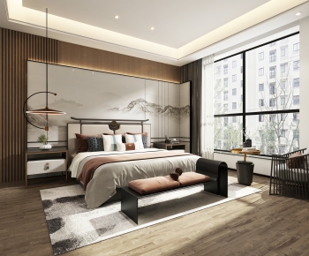 New Chinese Style Bedroom-ID:681780105