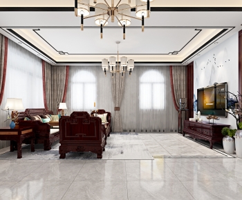 Chinese Style A Living Room-ID:803003071