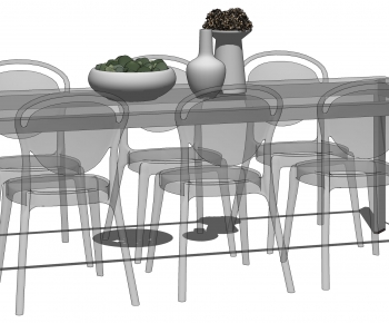 Modern Dining Table And Chairs-ID:636210411