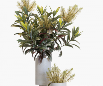 Modern Potted Green Plant-ID:424549103