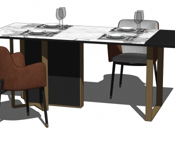 Modern Dining Table And Chairs-ID:595097064