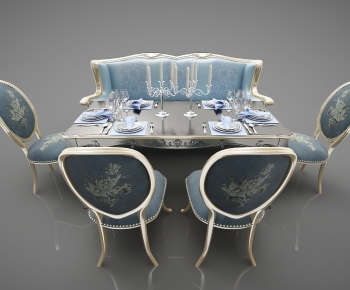 American Style Dining Table And Chairs-ID:487541911