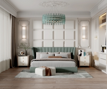 Simple European Style Bedroom-ID:159187087