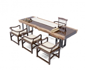 New Chinese Style Computer Desk And Chair-ID:553248887