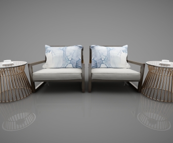New Chinese Style Single Sofa-ID:538877017
