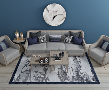 New Chinese Style Sofa Combination-ID:652901899