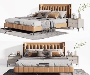Modern Double Bed-ID:869199047
