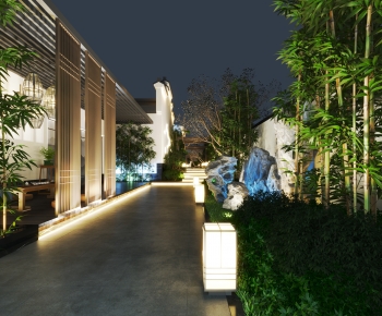 New Chinese Style Courtyard/landscape-ID:184019099