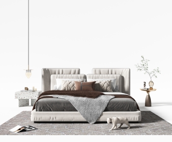 Modern Double Bed-ID:135749108