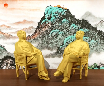 中式毛泽东雕塑-ID:471189986