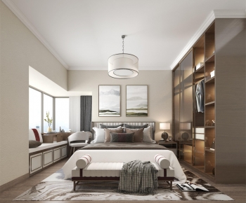 New Chinese Style Bedroom-ID:310786019