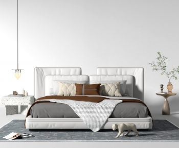 Modern Double Bed-ID:860980037