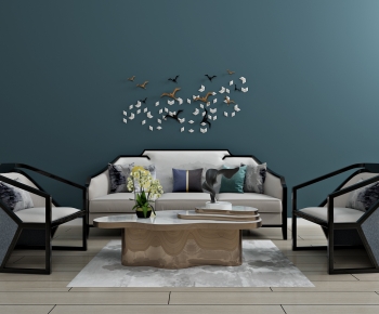New Chinese Style Sofa Combination-ID:114866972