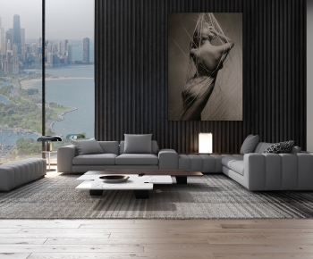 Modern A Living Room-ID:501432902