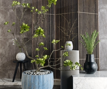 Modern Potted Green Plant-ID:790539031