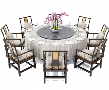 New Chinese Style Dining Table And Chairs-ID:278455972