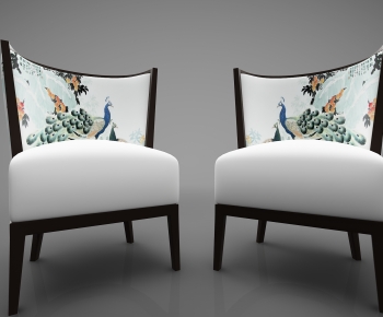 New Chinese Style Single Sofa-ID:961896909