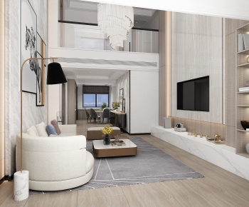 Modern A Living Room-ID:482888949