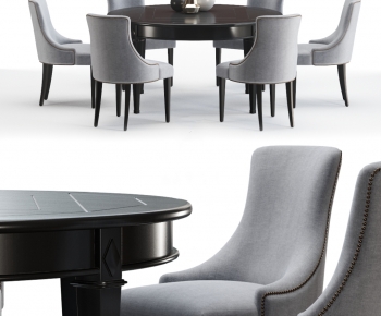 American Style Dining Table And Chairs-ID:342067963