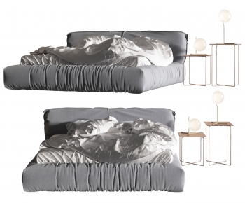 Modern Double Bed-ID:969388013