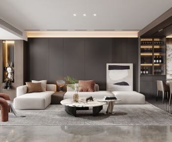 Modern A Living Room-ID:888550041