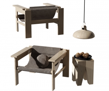 Wabi-sabi Style Lounge Chair-ID:929733047