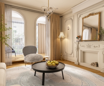 French Style A Living Room-ID:199351079