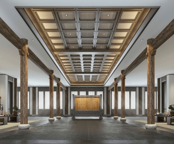 New Chinese Style Lobby Hall-ID:487016925