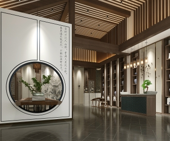 New Chinese Style Lobby Hall-ID:571889971