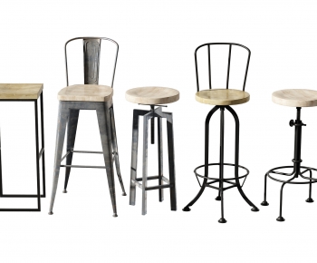 Industrial Style Bar Chair-ID:847637891