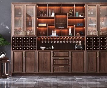 New Chinese Style Wine Cabinet-ID:596925025