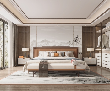 New Chinese Style Bedroom-ID:752486943