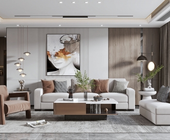 Modern A Living Room-ID:960840948