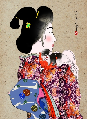日本浮世绘插画素材-ID:5248143