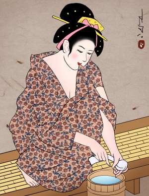 日本浮世繪插畫素材-ID:5248181