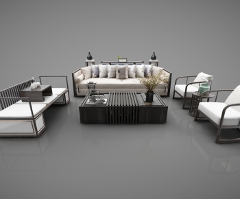 New Chinese Style Sofa Combination-ID:182004935