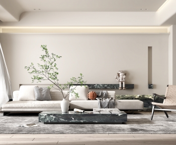 Wabi-sabi Style A Living Room-ID:872348073