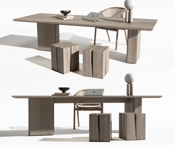 Modern Computer Desk And Chair-ID:141251199