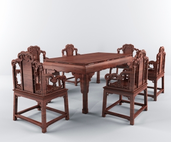 中式餐桌椅-ID:398755074