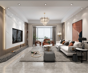 Modern A Living Room-ID:865102054