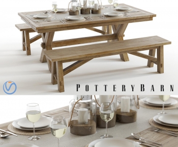 Modern Dining Table And Chairs-ID:355541941