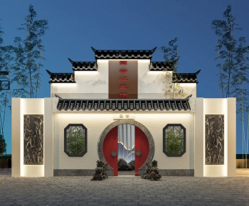 Chinese Style Facade Element-ID:283463957