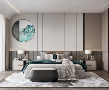 New Chinese Style Bedroom-ID:610285042