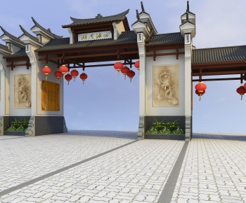 Chinese Style Ancient Architectural Buildings-ID:280486118