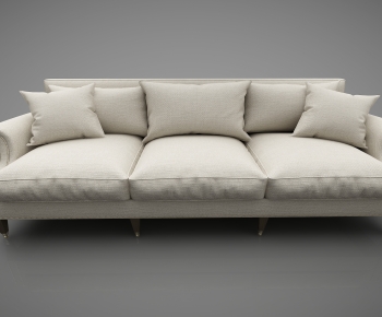 American Style Three-seat Sofa-ID:681999922