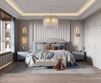 Simple European Style Bedroom-ID:214769864