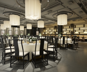 New Chinese Style Catering Space-ID:697777032