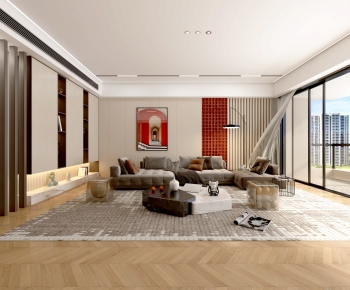 Modern A Living Room-ID:253664978