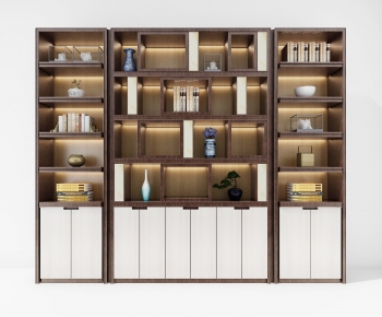 New Chinese Style Bookcase-ID:582278015