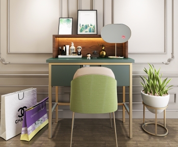 Modern Computer Desk And Chair-ID:993130216